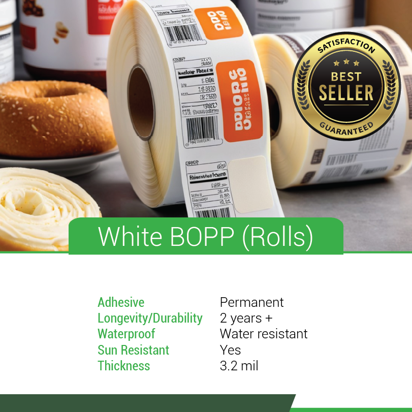 White BOPP (Rolls)